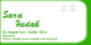 sara hudak business card