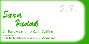 sara hudak business card